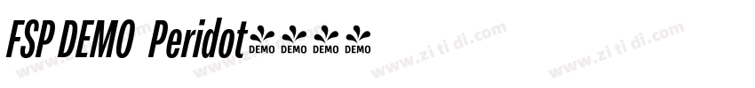 FSP DEMO   Peridot字体转换